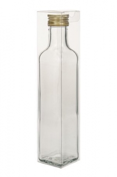 Klarsichtschachtel 45x45x220mm, z.B. für Flasche